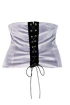 Boohoo Amy Velvet Corset Grey