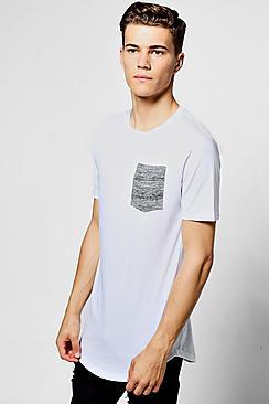 Boohoo Short Sleeve Knitted Pocket T-shirt