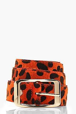 Boohoo Boyfriend Belt With Gold Buckle