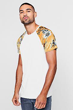 Boohoo Velour Raglan Sleeve T-shirt