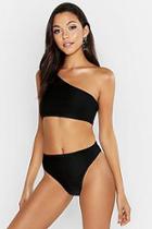 Boohoo Tall One Shoulder High Leg Bikini