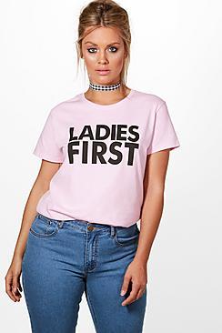 Boohoo Plus Amber Ladies First T-shirt
