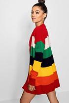 Boohoo Kate Rainbow Cardigan