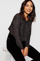 Boohoo Multi Tinsel Knit Jumper