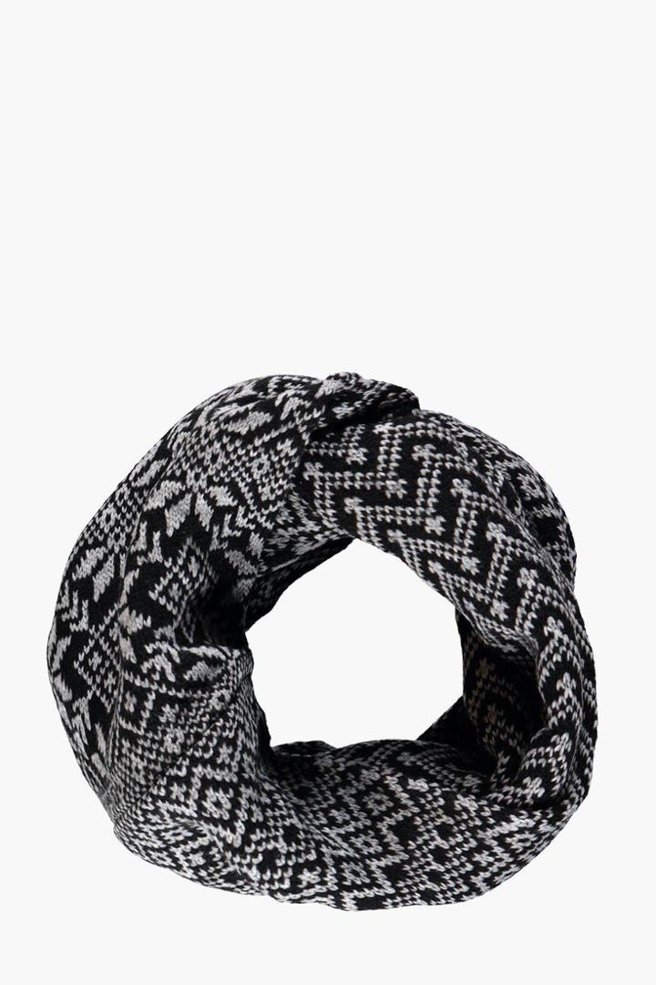 Boohoo Jaquard Snood Grey