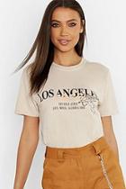 Boohoo Tall Los Angeles Slogan T-shirt