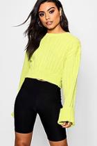 Boohoo Wide Sleeve Cropped Jumper