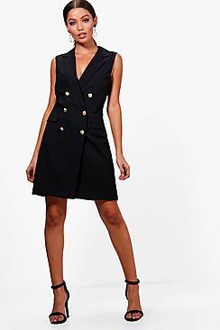 Boohoo Amelia Sleeveless Blazer Dress