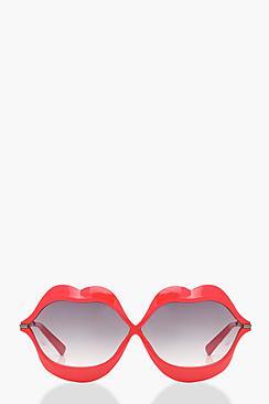 Boohoo Red Kiss Novelty Sunglasses