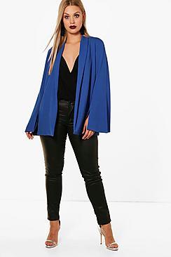 Boohoo Plus Tailored Wide Sleeve Blazer