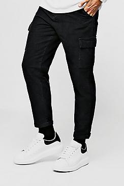 Boohoo Tapered Fit Cord Cargo Trouser