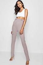 Boohoo Tall Belted Skinny Pants
