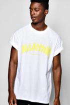 Boohoo Oversized Aggressive T-shirt White