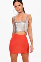 Boohoo Soft Touch Mini Skirt