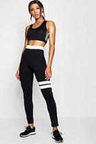 Boohoo Fit Contrast Running Legging