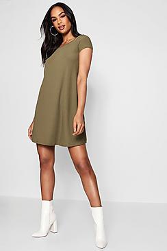 Boohoo Cap Sleeve Swing Dress
