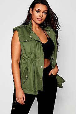 Boohoo Plus Oversized Utility Jacket