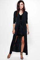 Boohoo Isabelle Tie Front Slinky Duster