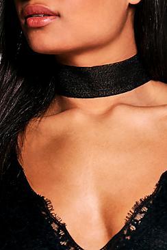 Boohoo Darcy Shimmer Organza Choker