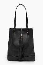 Boohoo Katy Tassel Detail Shopper Bag