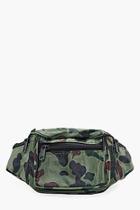 Boohoo Camo Canvas Bum Bag