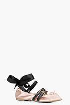 Boohoo Heather Gingham Ribbon Lace Up Ballets