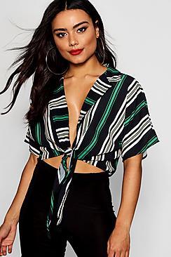 Boohoo Sophie Stripe Culotte