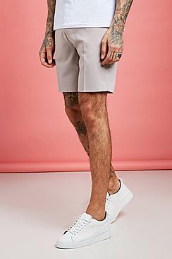 Boohoo Plain Smart Pin Tuck Tailored Shorts