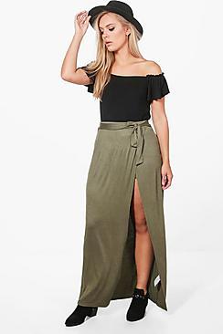 Boohoo Plus Alice Maxi Wrap Skort