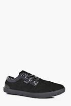 Boohoo Suede And Pu Panelled Lace Up Plimsoll