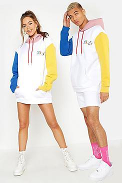 Boohoo Pride Loose Fit Hoodie With Equality Chest Print