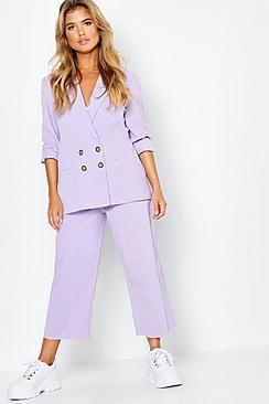 Boohoo Cord Cropped Wide Leg Jean