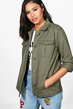 Boohoo Aimee Short Utility Jacket