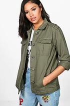 Boohoo Aimee Short Utility Jacket