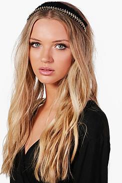 Boohoo Orla Frayed Edge Headband