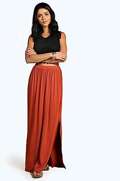 Boohoo Alex Jersey Maxi Skirt