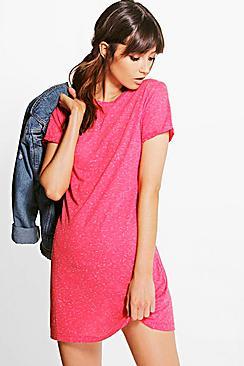 Boohoo Nataly Cap Sleeve T-shirt Dress