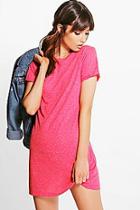 Boohoo Nataly Cap Sleeve T-shirt Dress