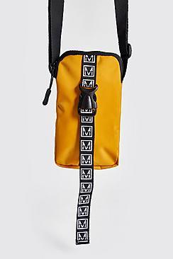 Boohoo Man Logo Mini Cross Body Bag