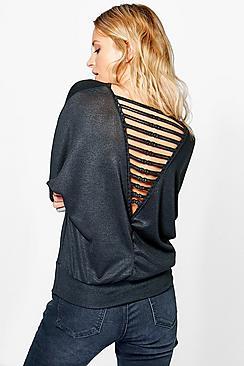 Boohoo Jasmine Ladder Back Jumper