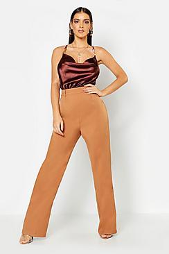 Boohoo Woven Wide Leg Pants