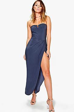 Boohoo Natasha Bandeau Maxi Dress