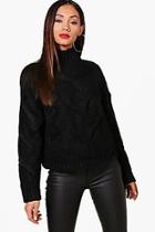 Boohoo Petite Premium Sophie Soft Knit Cable Jumper