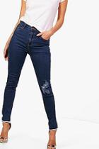 Boohoo 5 Pocket Raw Hem Skinny Jeans