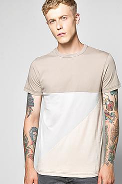 Boohoo Spliced T Shirt