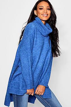 Boohoo Premium Roll Neck Oversized Jumper