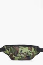 Boohoo Camo Bum Bag Khaki