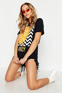Boohoo Juicy Graphic Tee