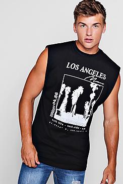 Boohoo L.a Man Signature Printed Tank