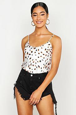Boohoo Chain Print Satin Cami